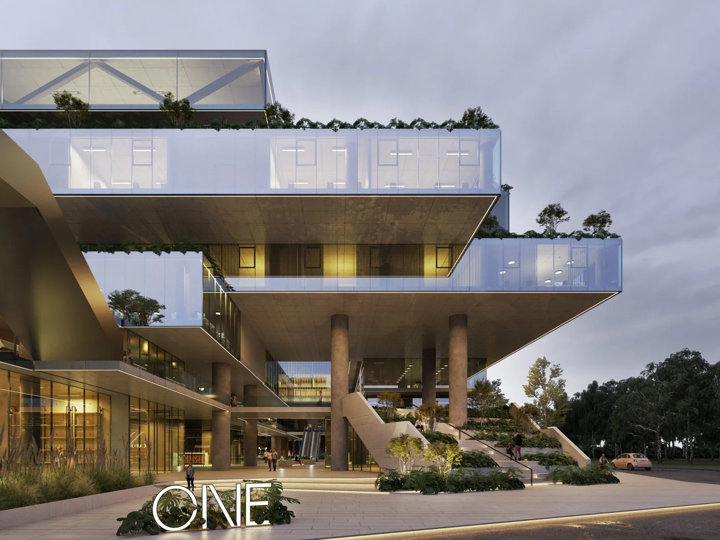 ONE Shop, Office & Apartments: Un Oasis Arquitectónico que Transforma la Experiencia Urbana