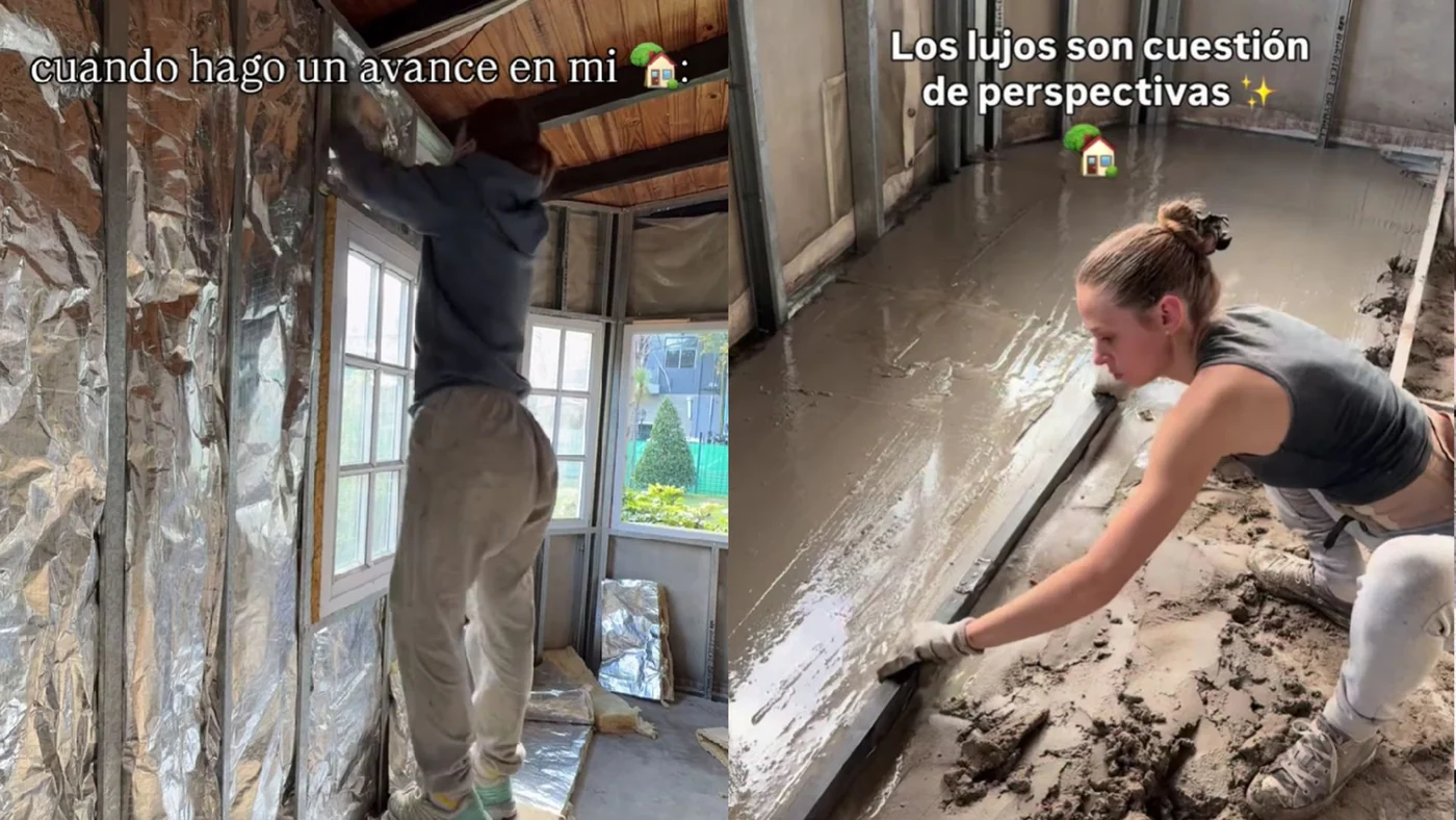 Joven argentina construyó su casa en cinco años sin pagar mano de obra