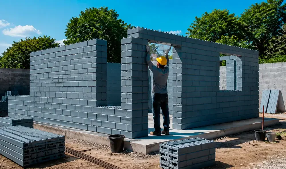 Ladrillos de plástico reciclado: tecnología modular que permite construir viviendas en cinco días